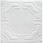 Marbet Álmennyezet - Marbet CARACAS dekoratív hungarocell polisztirol fehér festhető mennyezeti burkolólap (50x50cm) nútos