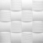 Marbet Álmennyezet - Marbet WELLE-2 EPS fehér festhető mennyezeti polisztirol burkolólap (50x50cm)