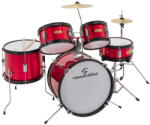 Soundsation JDK100-MR - Junior dobszett, 5 részes, Metál vörös - hangtechnikashop