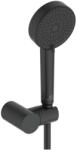Ideal Standard Idealrain - Set pară de duș, suport și furtun, 2 jeturi, negru mătase BE153XG (BE153XG)