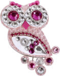 Sovičky Kis rózsaszín bagoly bross II