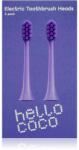 hello coco Electric Toothbrush Heads Purple csere fejek a fogkeféhez 2 db
