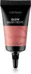 Catrice Glow Blush Drops fard de obraz lichid culoare 010 Coral Touch 15 ml