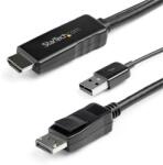 StarTech StarTech. com HD2DPMM3M video átalakító kábel 3 M HDMI A-típus (Standard) DisplayPort Fekete (HD2DPMM3M)