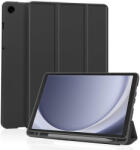 Techsuit Samsung Galaxy Tab A9 Fekete Techsuit Flex Trifold (Pencil tartóval) tok