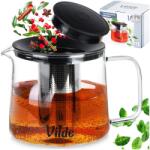 Vilde Infuser bögre, Vilde, T-Time, 21x15x13, 5 cm, üveg, rozsdamentes acél infuzőr, kényelmes fogantyú, univerzális használat, átlátszó (259723)