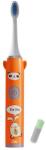 SIKS elektromos fogkefe gyerekeknek, 1 intenzitási fokozat, puha sörték, vízálló, nyuszis modell, elemmel működik, narancssárga (SKT11)