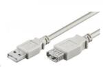 PremiumCord USB Hosszabbító Szürke 50cm kupaa05 (kupaa05)