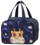 Flippy 3D rajzfilm, hordozható hűtőtáska gyerekeknek, oxfordi szövetből készült ebédlőtáska 27, 5x18x20 cm-es szarvas mintás kék (131613)