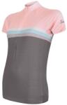 Sensor Cyklo Summer Stripe Grey/Pink Női kerékpáros mez L