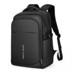 Mark Ryden hátizsák kompatibilis 15, 6"-os laptoppal és 9, 7"-es tablettel, lopásgátló zsebbel, 3 fő rekesszel, 20-35 literes kapacitással, USB-porttal, teljesen vízálló, unisex, tágas, kopásálló, fekete (MR4970