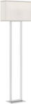 HomCom állólámpa állítható fényerővel és lábkapcsolóval, fehér