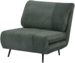 Homcom 2 az 1-ben 3 szinten állítható, kihúzható fotel nagyméretű üléssel, kihúzható kanapé, 82x87x89 cm, zöld - pepita - 169 270 Ft