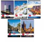 Herlitz Város mintás A5-ös négyzetrácsos füzet, 27-32 - többféle (400200763)