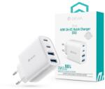 DEVIA Pro1 40W GaN QC 2xUSB + 2xType-C hálózati gyorstöltő adapter - fehér - coolmobile