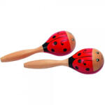 Goki Instrument muzical - Maracas dublu - Buburuza (GOKI61917) - roua Instrument muzical de jucarie