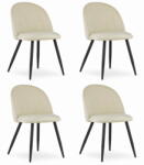  BELLO szék - bézs bársony / fekete lábak x 4
