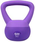 Acra Soft PVC Kettlebell 2 kg, lila