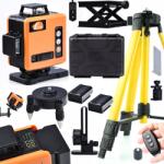Rosfix Orange Tiger 16 soros ROT16L-L lézeres szintező kijelzővel tokban készlettel + Állvány 43-120cm Rosfix lézeres szintezőhöz burkolattal