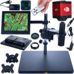 Rosfix Earth Pro MCEP-0.5X-PZRR digitális mikroszkóp állítható karral + 8 hüvelykes kijelzővel + digitális mikroszkóp tartóval + Draco piros kamerával