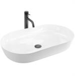 Rea Cleo lavoar 70x39 cm ovale de blat alb luciu REA-U6215 (REAU6215)