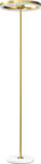 HomCom Modern állólámpa, szabályozható lábkapcsoló, 3 fényerő, arany