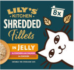 Lily's Kitchen 8x70g Lily's Kitchen Shredded Fillets nedves macskatáp - Vegyes csomag (2 fajta) aszpikban