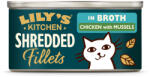Lily's Kitchen 24x70g Lily's Kitchen Shredded Fillets nedves macskatáp - Csirke & kagyló