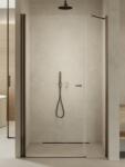 NEW TRENDY New Soleo zuhanyajtók 100 cm dönthető fegyverszürke szín csiszolt/átlátszó üveg D-0949A (D0949A)