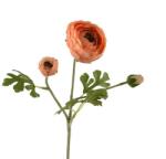 Boglárka művirág pasztell narancs színben, 10x5x51 cm