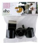 elho Easy To Move Uni Wheels Set Living Black műanyag növénytartó