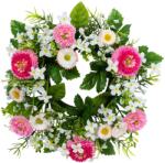  Bellis-Gypsophila koszorú rózsaszín 22 cm