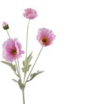  Mákvirág műnövény lila színben, 14x7x63 cm