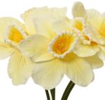  Művirág nárcisz csokor 15 cm x 15 cm x 39 cm halvány sárga