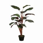 Mica Calathea zöld műnövény cserépben 120 x 80 cm