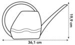elho Aquarius Watering Can 1, 5Ltr Eggplan