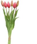  Bimbós tulipán művirág rózsaszín színben, 10x40 cm
