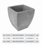 Terrecotte Italiane Vaso Liscio Etrusco 25X25X30 cm agyag növénytartó