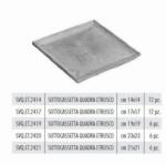 Terrecotte Italiane Sottocassetta Quadra Etrusco 19X19 cm agyag növénytartó