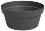 Artevasi Capri Bowl 25 cm Anthracite műanyag növénytartó