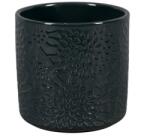 NDT Helsinki Floral DA dark green 13 cm kerámia növénytartó