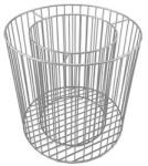 ELGARDEN Kővel tölthető kaspó AMBER "L