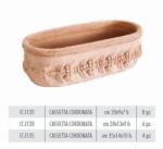 Terrecotte Italiane Cassetta Cordonata 28X13X9 cm agyag növénytartó