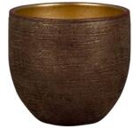 NDT Antilia 1-01RG red/gold 18 cm kerámia növénytartó