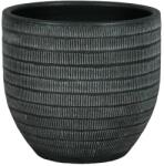 NDT Le Havre 20-01G dark grey 29 cm kerámia növénytartó