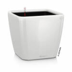 Lechuza QUADRO Premium Kivehető Be Ővel White High Gloss LS műanyag növénytartó 28 cm