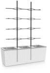 Lechuza TRIO Cottage trellis 40 cm műanyag balkonláda neutral