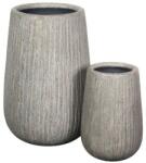  Crea Belly Vase s/2 grey rusty kerámia növénytartó szett