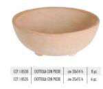 Terrecotte Italiane Ciotola Con Piede 30X14 cm agyag növénytartó