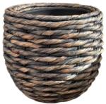  Twist-Hyzin Ball pot B grey wash 44 cm kerámia növénytartó